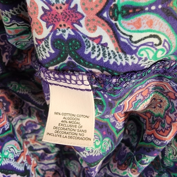 VICTORIA'S SECRET Multicolored Floral Sleepwear Dress Sz S/P LS Collared Modal - Picture 11 of 12